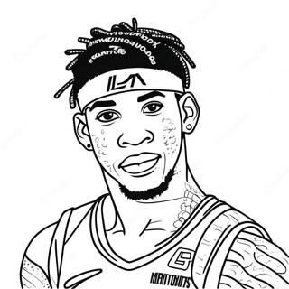 Ja Morant Coloring Pages