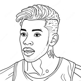 Ja Morant Coloring Page 7760-6186