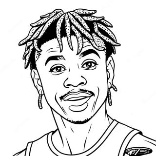 Ja Morant Coloring Page 7760-6187