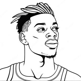 Ja Morant Coloring Page 7760-6188