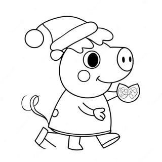 Peppa Pig Med Julehat Malebog 7781-6205