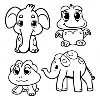 Colorful Png Animal Coloring Page 7791-6222