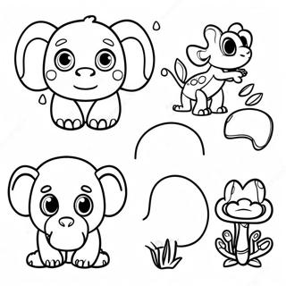 Colorful Png Animal Coloring Page 7791-6224