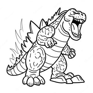 Godzilla Vs Kong Coloring Pages