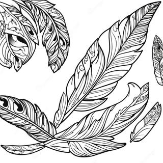 Feather Coloring Page 7810-6210