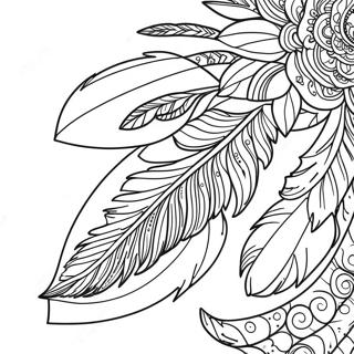 Feather Coloring Page 7810-6212