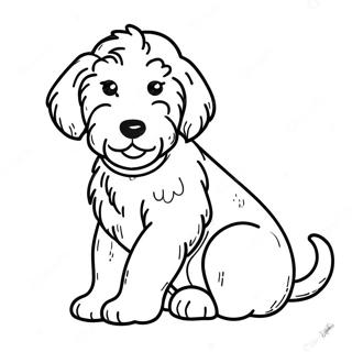 Goldendoodle Puppy Kleurplaat 7880-6270