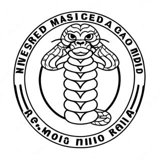 Cobra Kai Logo Coloring Page 7910-6306