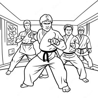 Cobra Kai Dojo Coloring Page 7911-6301