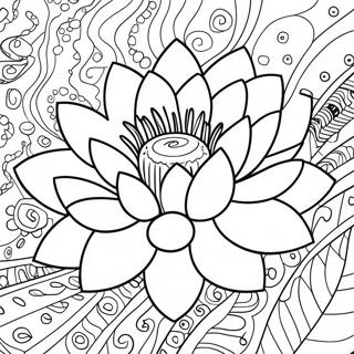 Lotus Coloring Pages