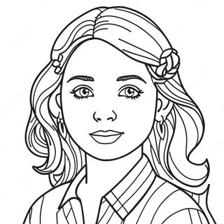 Pretty Girl Realistic Girl Coloring Pages