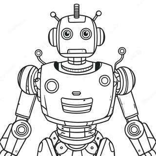 Creative Ai Robot Coloring Page 8011-6379