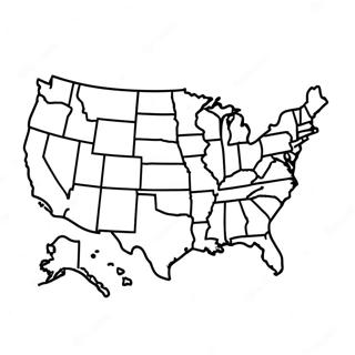 Usa Map Coloring Pages