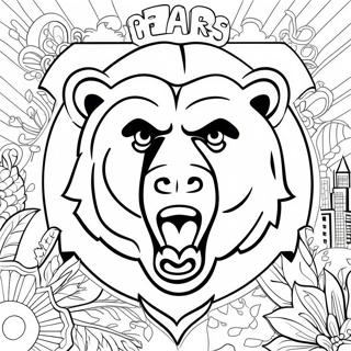 Chicago Bears Logo Coloring Page 8030-6399