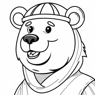 Chicago Bears Mascot Coloring Page 8031-6405