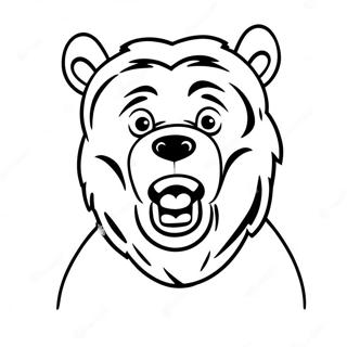 Chicago Bears Mascot Coloring Page 8031-6407