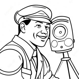 Speakerman Coloring Page 8120-6472