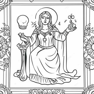 Tarot Card Coloring Page 8140-6481