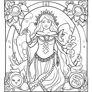 Tarot Card Coloring Page 8140-6482