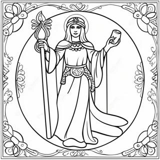 Tarot Card Coloring Page 8140-6484