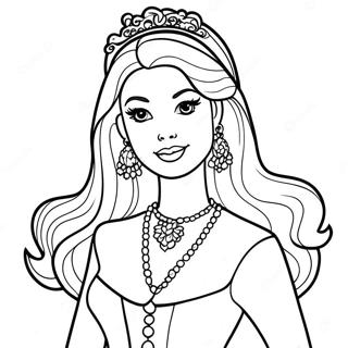 Vintage Barbie Coloring Pages