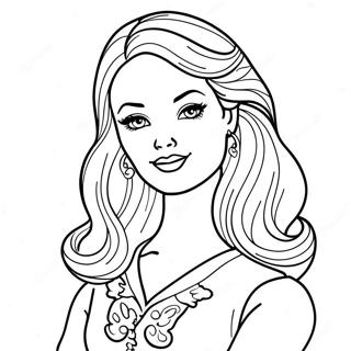 Vintage Barbie Coloring Page 8200-6547