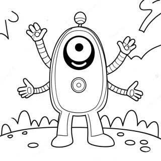 Yo Gabba Gabba Coloring Page 8300-6605