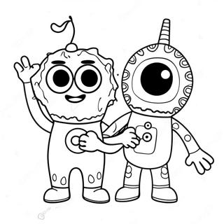 Yo Gabba Gabba Coloring Page 8300-6607