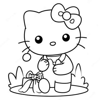 Hello Kitty Și Dragul Daniel Pagini De Colorat