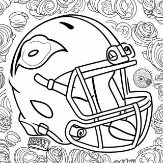 Nflヘルメット 塗り絵ページ