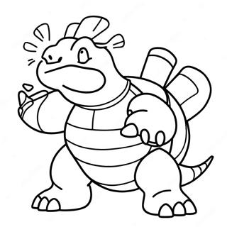 Blastoise With Water Cannons Coloring Page 8371-6670