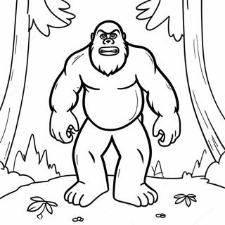 Bigfoot Coloring Pages