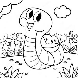 Worm Coloring Pages