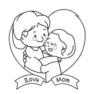 I Love You Mom Coloring Pages