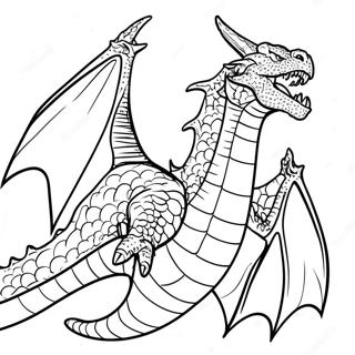 Fierce King Ghidorah Roaring Coloring Page 8501-6770