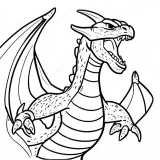 Fierce King Ghidorah Roaring Coloring Page 8501-6771