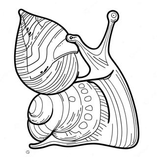 Snail Coloring Page 8510-6766