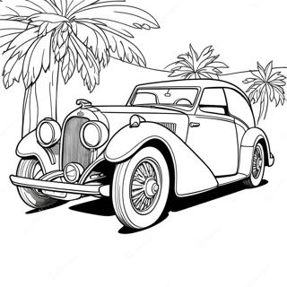 Classic Bugatti Car Coloring Page 851-678