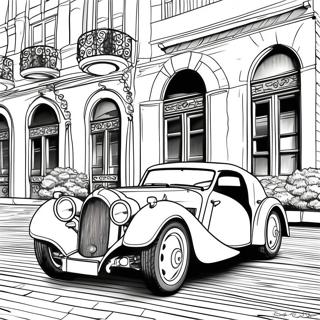 Classic Bugatti Car Coloring Page 851-680