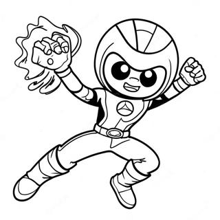 Kid Danger In Action Coloring Page 8521-6808