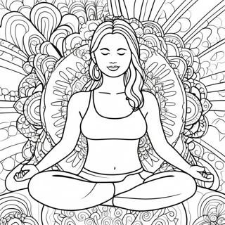 Yoga Coloring Page 8550-6785