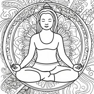 Yoga Coloring Page 8550-6786