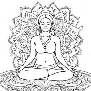 Yoga Coloring Page 8550-6787