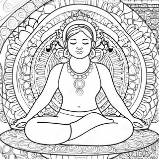 Yoga Coloring Page 8550-6788