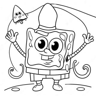 Halloween Spongebob Coloring Page 8570-6819