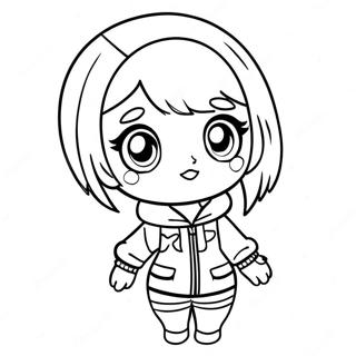 Gacha Life Tomboy Coloring Pages