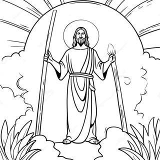 He Is Risen Coloring Page 8600-6822