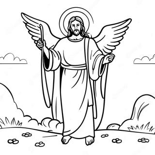 He Is Risen Coloring Page 8600-6823