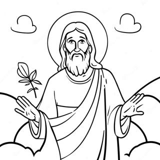 He Is Risen Coloring Page 8600-6824