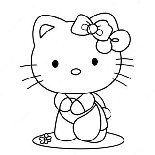 Hello Kitty And Spiderman Coloring Pages